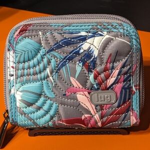 Lug Splits Compact RFID Wallet - Botanical Multi, LIKE NEW ✨DISCONTINUED!✨